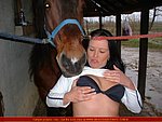leaned forward kissing huge tits doggie put